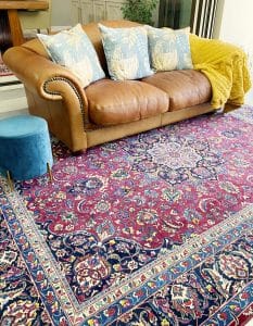 Handknotted Vintage Signed Tabriz Persian Carpet