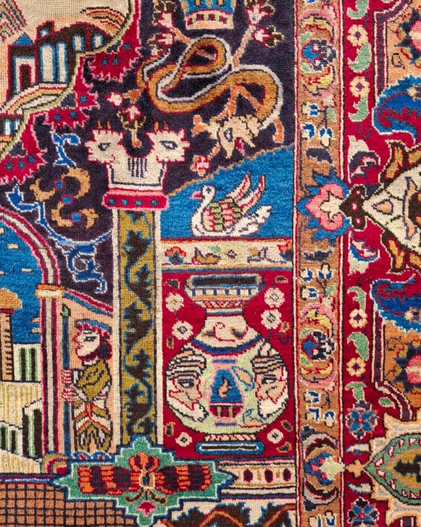 Vase-Motif-on-Kashmar-Persian-Carpets