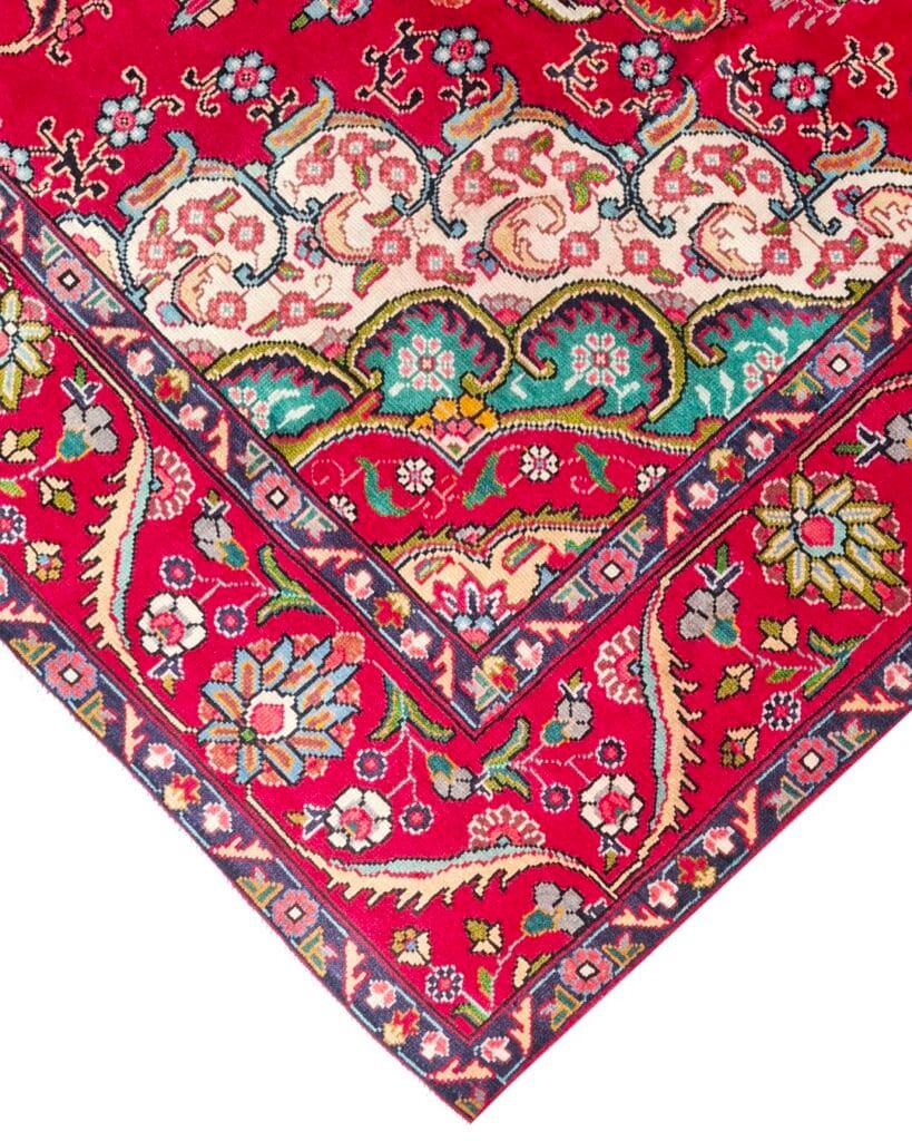 317 Vintage Ghali 3.77 x 2.94m Handknotted Tabriz carpet