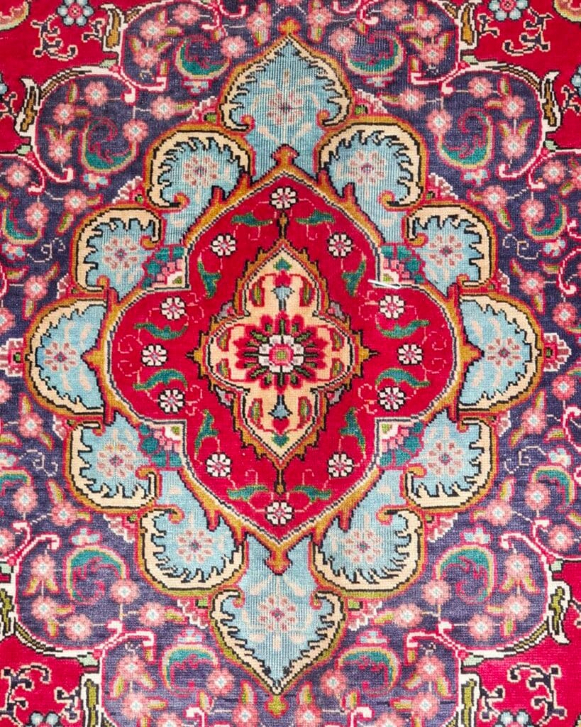 317 Vintage Ghali 3.77 x 2.94m Handknotted Tabriz carpet