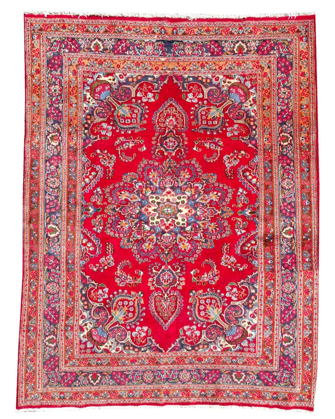 80 Red Sabzevar Persian Carpet 2.7 x 2m